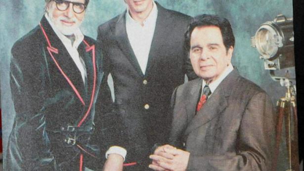 Also known as Tragedy King, he is acclaimed as one the greatest actors ever in Indian cinema. Seen is the 'Filmfare Magazine Collectors’ Edition Cover' featuring Dilip Kumar, Amitabh Bachchan and Shahrukh Khan, celebrating of 100 Years of Indian Cinema.