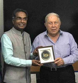 IICT director S. Chandrasekhar with Cipla chairman Y.K. Hamied.