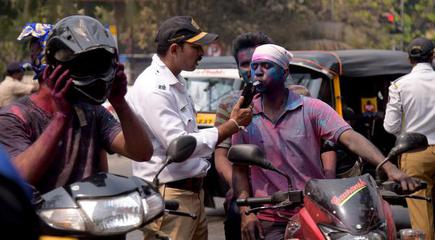 Image result for City Police all set for a color festival with the right bandobast