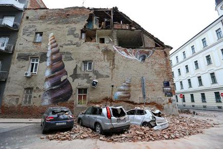 Image result for picture of earth quake in zagreb croatia