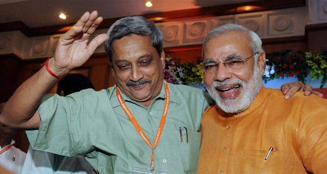 Image result for pm with manohar parrikar