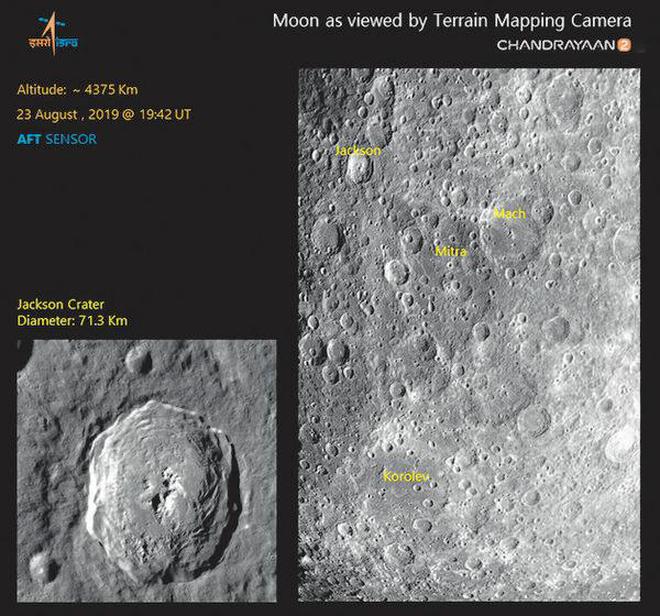 Images of Lunar Surface captured by Terrain Mapping Camera -2 (TMC-2) of Chandrayaan 2