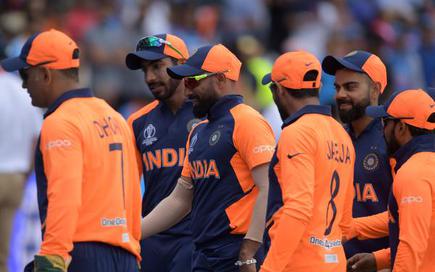 indian cricket team new jersey orange for 2019 world cup