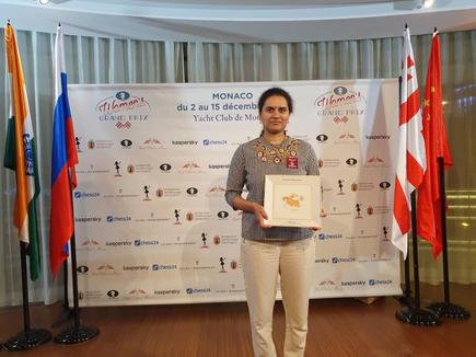 Koneru Humpi Wins Second Place In Monacco World Tour Chess