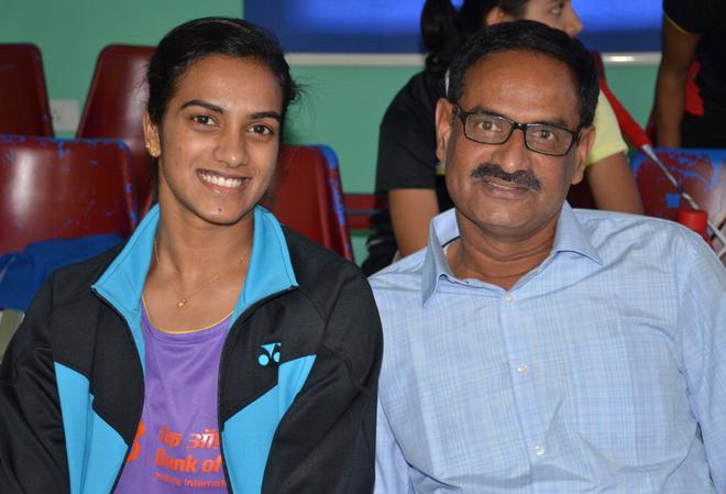 Image result for pv sindhu father